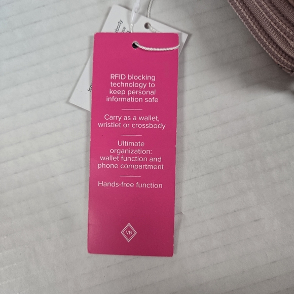 Vera Bradley | RFID All in One Crossbody | Felicity Paisley Pink - Picture 12 of 12